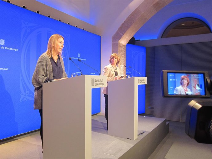 Neus Munté, Meritxell Borràs, conselleras de la Generalitat