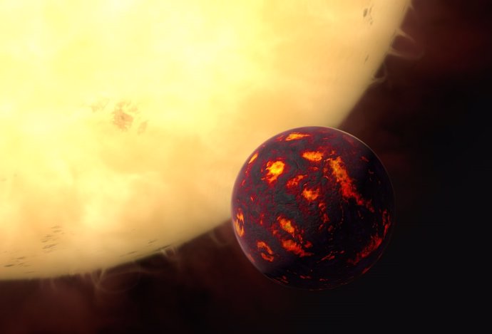 Impresión artística del planeta 55 cancri