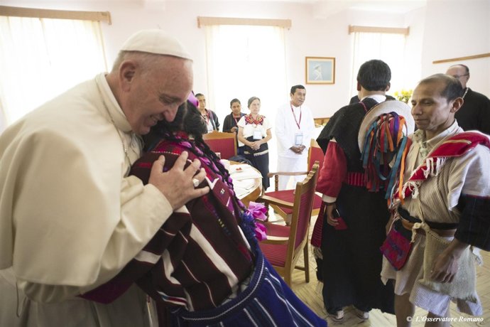 El Papa Francisco en su visita a México