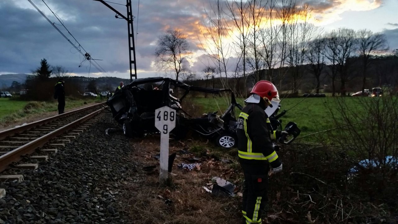 Accidente de tren en Casar de Periedo