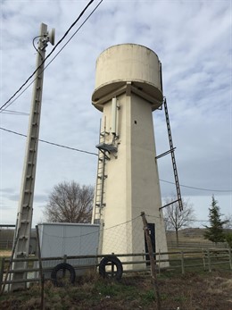 Depósito de agua en la provincia de Segovia