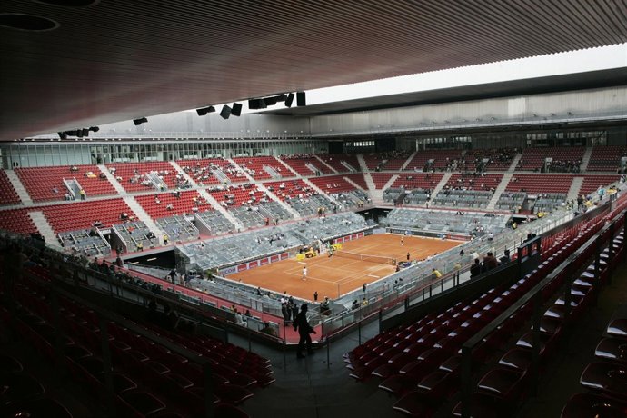 A general view of new tennis stadium Caja Magica, or Magic Box, venue of the Mad