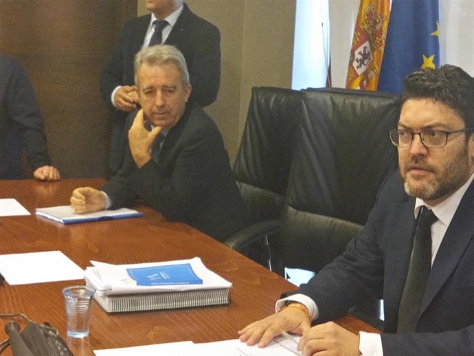 Miguel Sánchez de Ciudadanos durante comparecencia Cerdá