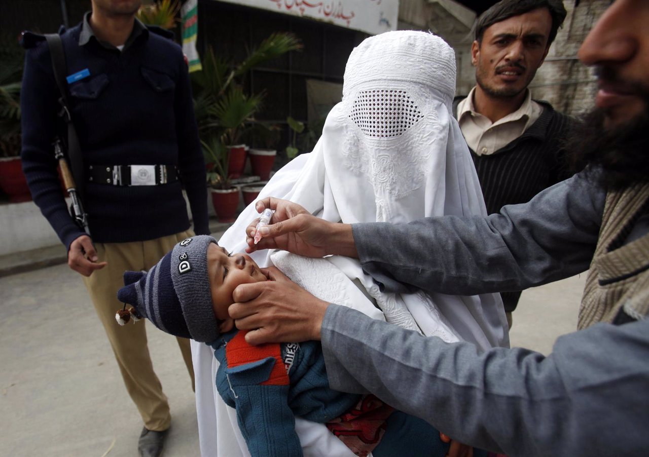 Campaña de vacunación contra la polio  en Pakistán