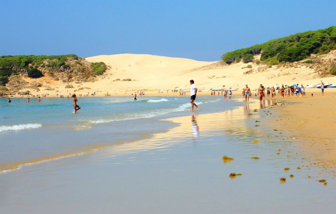 La Playa de Bolonia, en Tarifa (Cádiz)