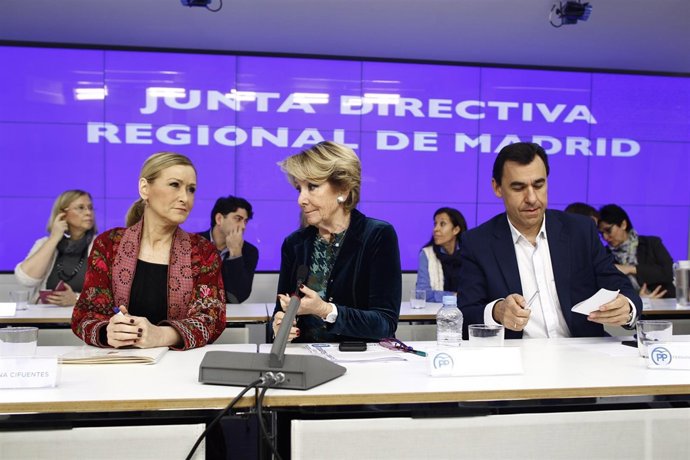 Cristina Cifuentes, Esperanza Aguirre y Fernando Martínez-Maíllo 