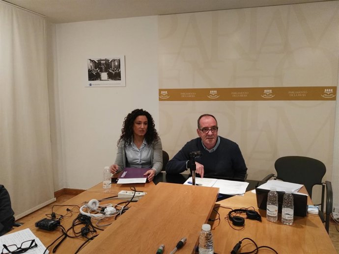 Los diputados de Podemos La Rioja, Juan Calvo y Ana Carmen Sainz 