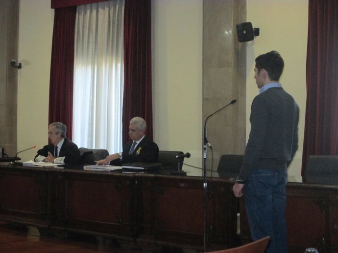 El acusado durante el juicio