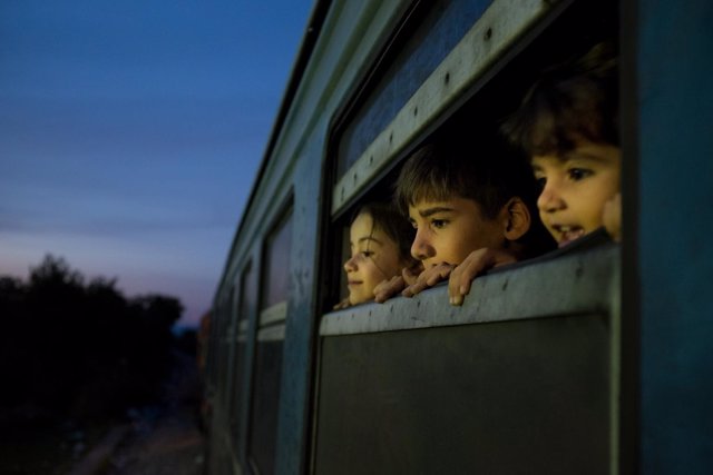 Niños refugiados