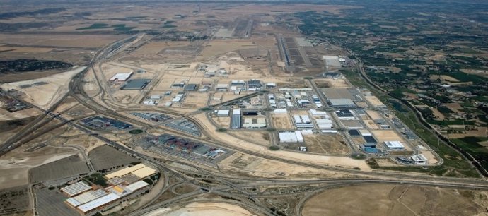 Vista aérea de la Plataforma Logística de Zaragoza (PLAZA)