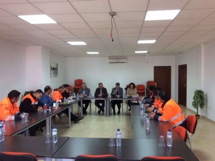 Reunión de Navarro con el comité de empresa de la mina Aguablanca