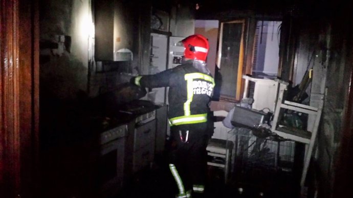 Incendio en una cocina de una vivienda en Laredo