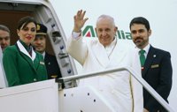 El Papa Francisco se despide de los mexicanos y les agradece su hospitalidad