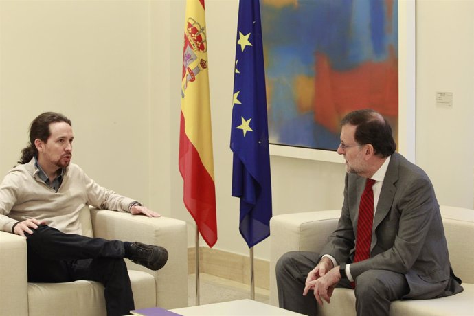 Rajoy recibe a Pablo Iglesias en Moncloa