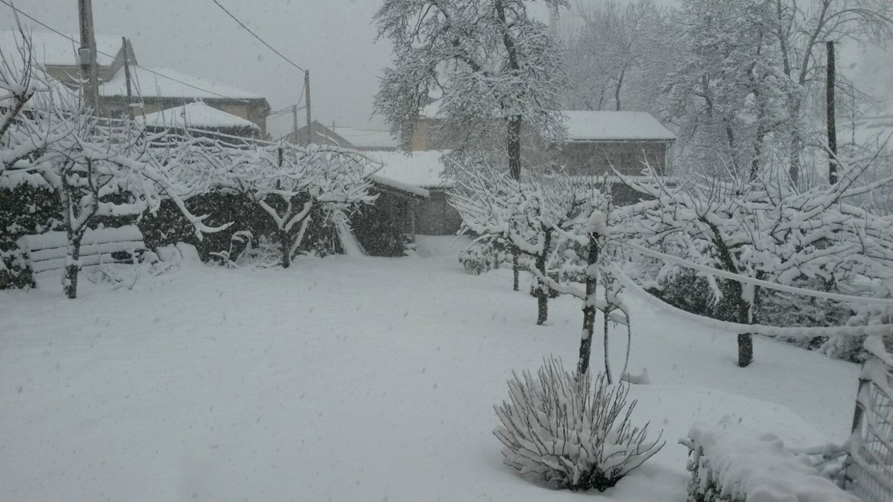 Nieve, nevada, temporal en Asturias