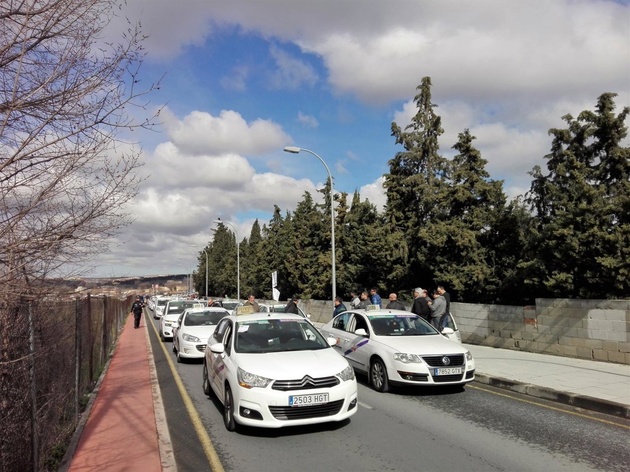 Taxistas, manifestación 