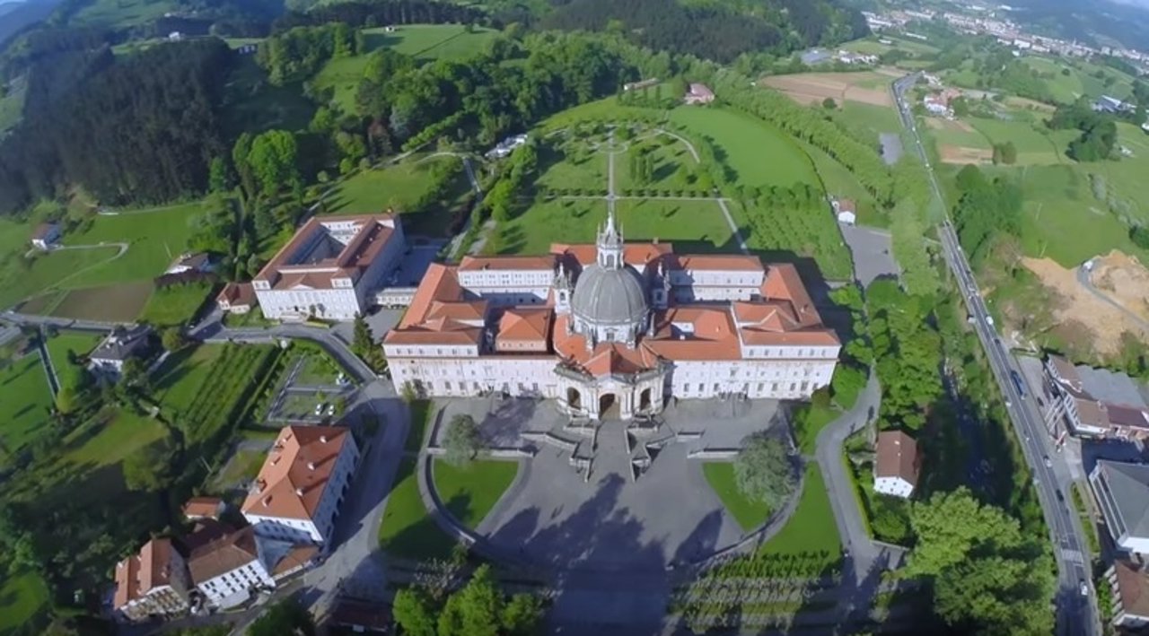 Santuario de Loyola a vista de pájaro