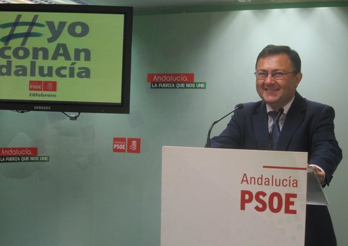 Miguel Ángel Heredia en rueda de prensa en Málaga 