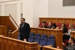 El consejero interviene en el pleno