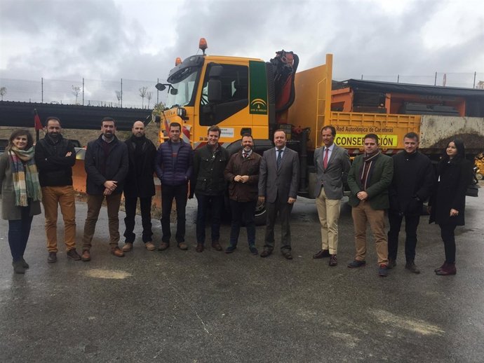 Visita al centro de conservación de carreteras de Úbeda.
