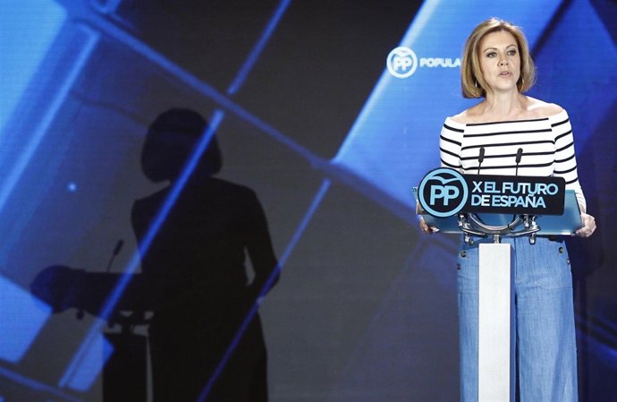 María Dolores de Cospedal en la conferencia del PP 