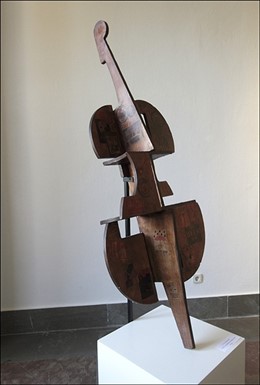 Una de las esculturas de la exposición