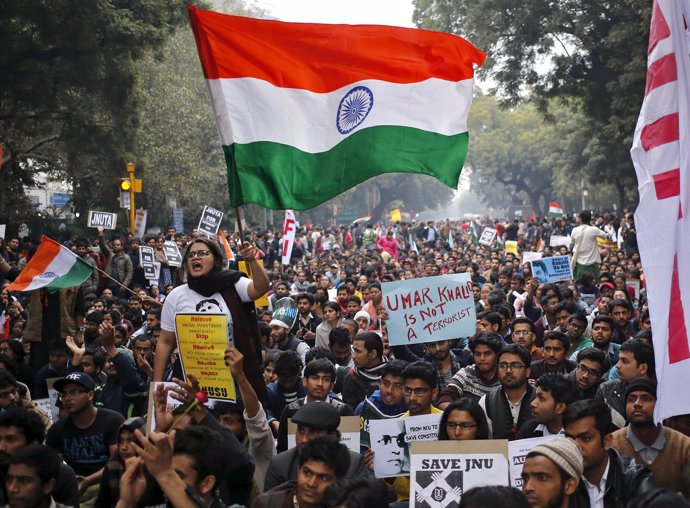 Protestas estudiantiles en India
