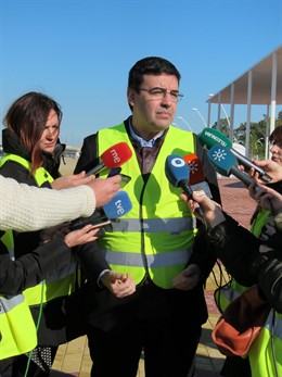 Mario Jiménez, en Huelva. 