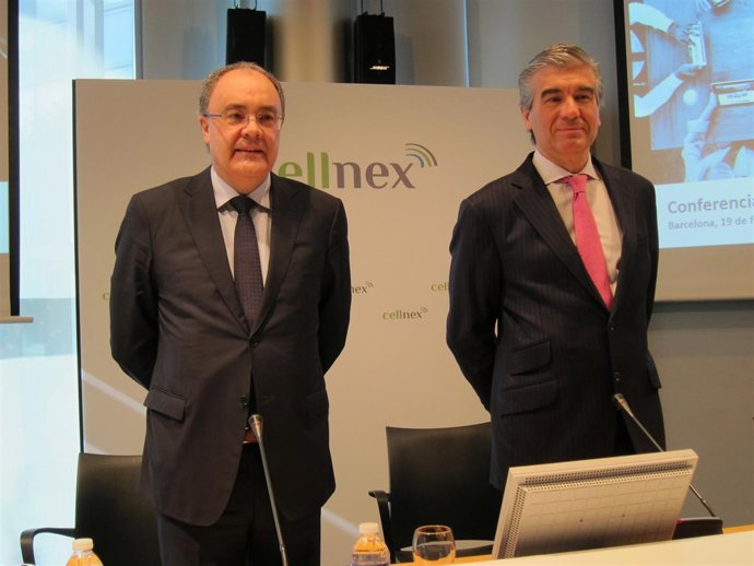 Tobías Martínez y Francisco Reynés (Cellnex)