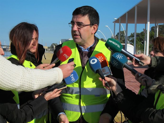 Mario Jiménez, en Huelva. 