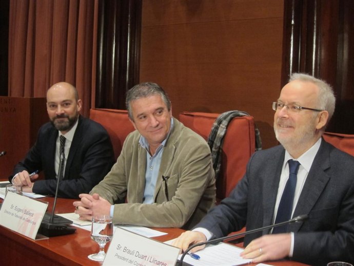 S.Gordillo (Catalunya Ràdio), E.Sallent (TV3) y B.Duart (CCMA)