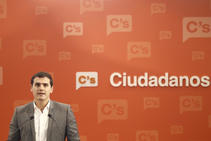 Albert Rivera en rueda de prensa