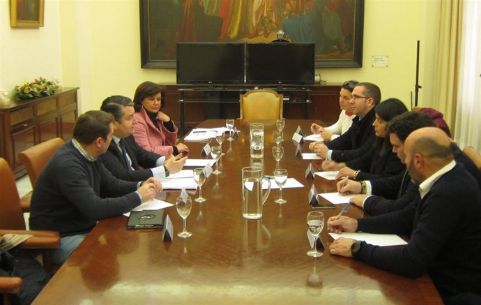 Reunión de Antonio Sanz con ayuntamientos de la provincia de Sevilla