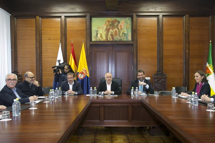 Reunión entre representantes del Cabildo grancanario y Endesa
