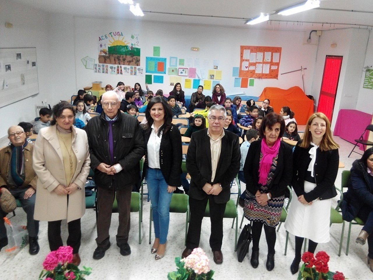 Encuentro literario con escolares.
