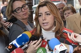 Susana Díaz, este viernes en Sevilla