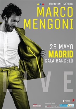 Cartel del concierto de Marco Mengoni