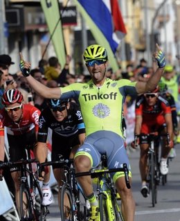 El ciclista italiano Oscar Gatto, del Tinkoff