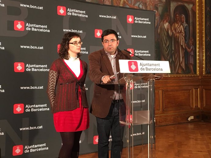 Gerardo Pisarello y Mercedes Vidal (Ayuntamiento de Barcelona)