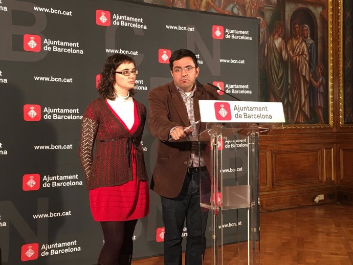 Gerardo Pisarello y Mercedes Vidal (Ayuntamiento de Barcelona)