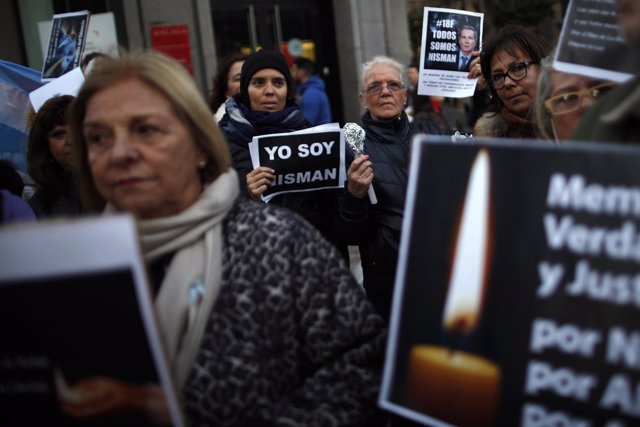 Marcha por Buenos Aires por la muerte del fiscal argentino Alberto Nisman
