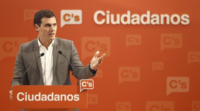 Albert Rivera en rueda de prensa