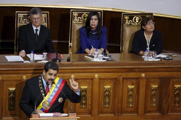 Nicolás Maduro en la Asamblea Nacional