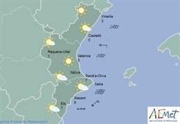Predicción del tiempo para este domingo 21 de febrero en la Comunitat