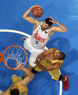 Felipe Reyes en la final de la Copa del Rey de ACB de A Coruña
