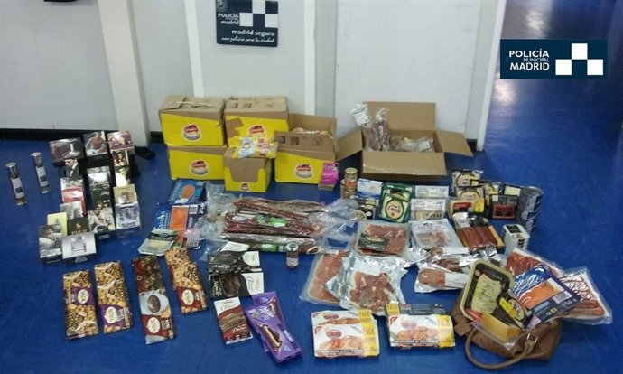 Imagen de los productos incautados