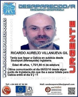 Desaparecido Ricardo Villanueva