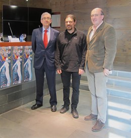 Jose María Pino (Banco Santander), Francisco Lara y José Ramón González