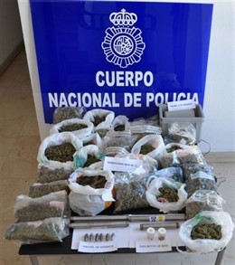 Marihuana incautada en el club de cannabis de Dénia