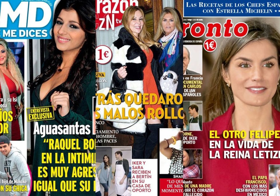 Quiosco de revistas del lunes 22 de febrero de 2016